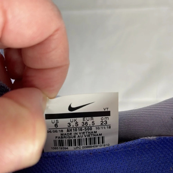 NIKE Odyssey React 2 Flyknit React Running Shoe Purple Lightweight Sneaker 6 - Picture 11 of 13